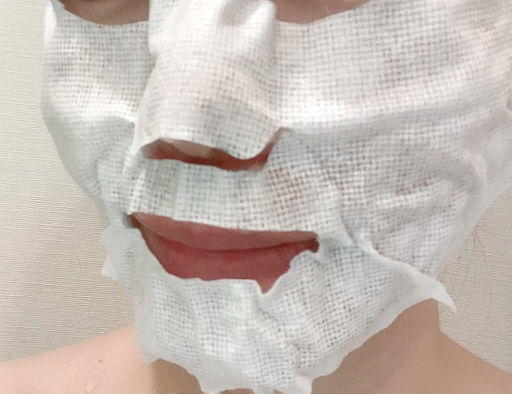 ユレイル炭酸パック使用中の様子