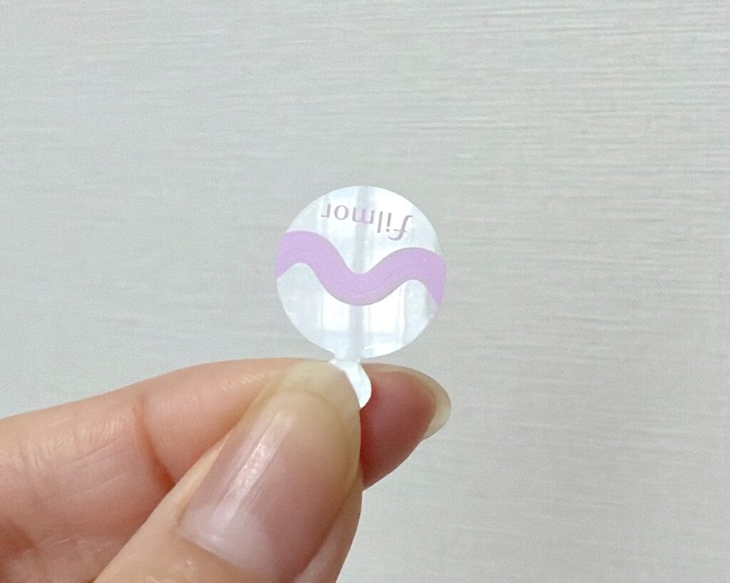 シミ取り後のUVフィルム